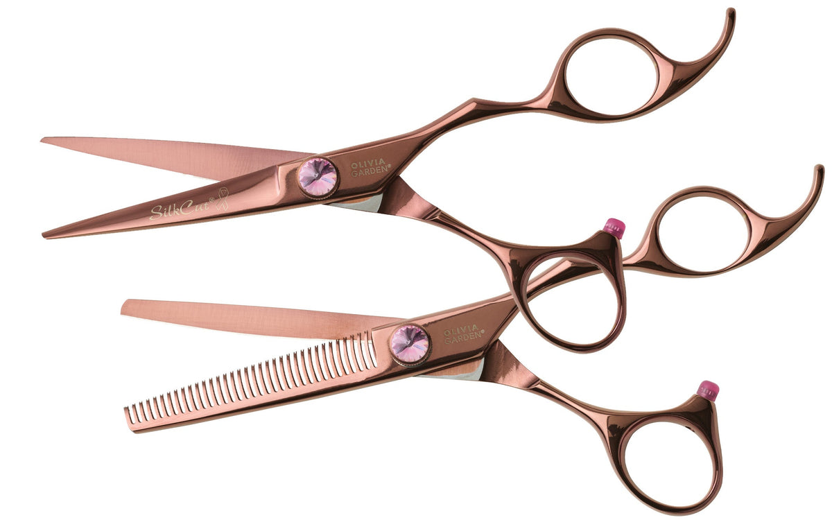 Olivia Garden SilkCut Shear & Thinner Case Deal — 5.75" / Right-handed, plain white background
