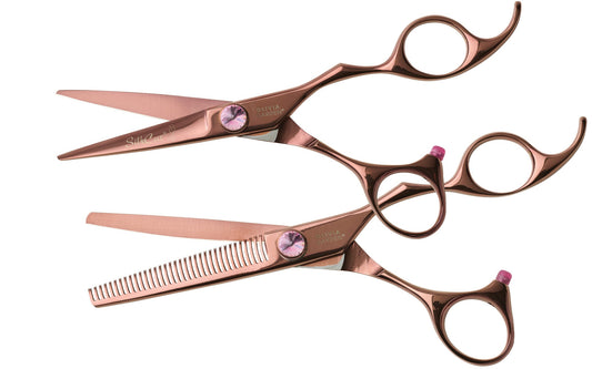 Olivia Garden SilkCut Shear & Thinner Case Deal — 5" / Right-handed, plain white background
