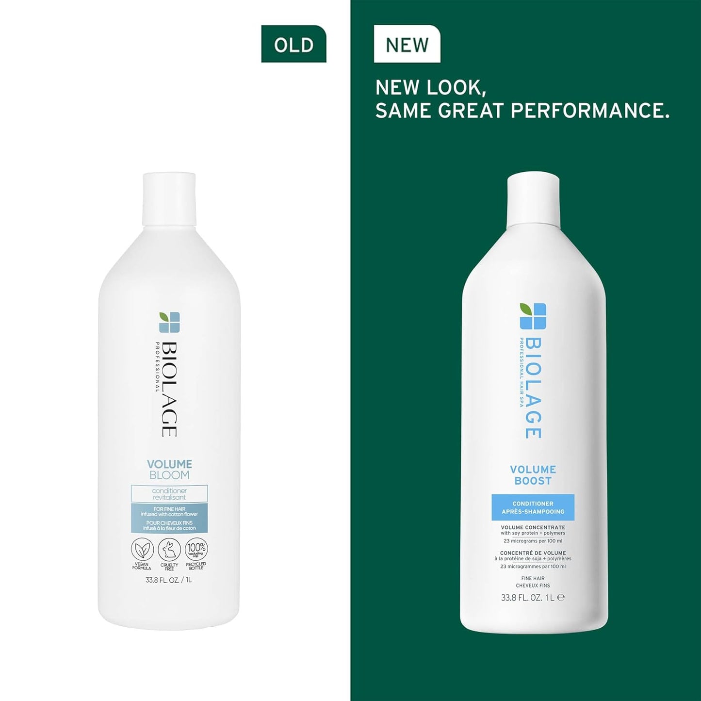 Biolage VolumeBoost Conditioner – Lightweight Moisture & Volume for Fine Hair, Vegan, Paraben-Free