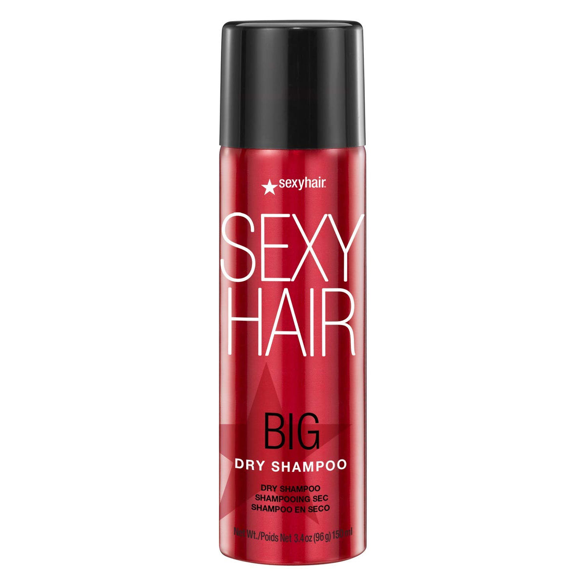 SexyHair Big Dry Shampoo — red aerosol can, front label, plain white background
