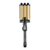 Hot Tools Pro Artist 24K Gold 3 Barrel Waver with three 1" gold-infused barrels, model HTIR8000G