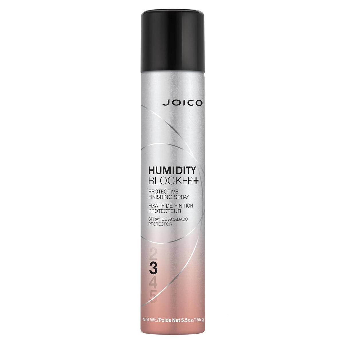 Joico Humidity Blocker+ Finishing Spray — 180 ml aerosol can, front label, hold level 3, plain white background
