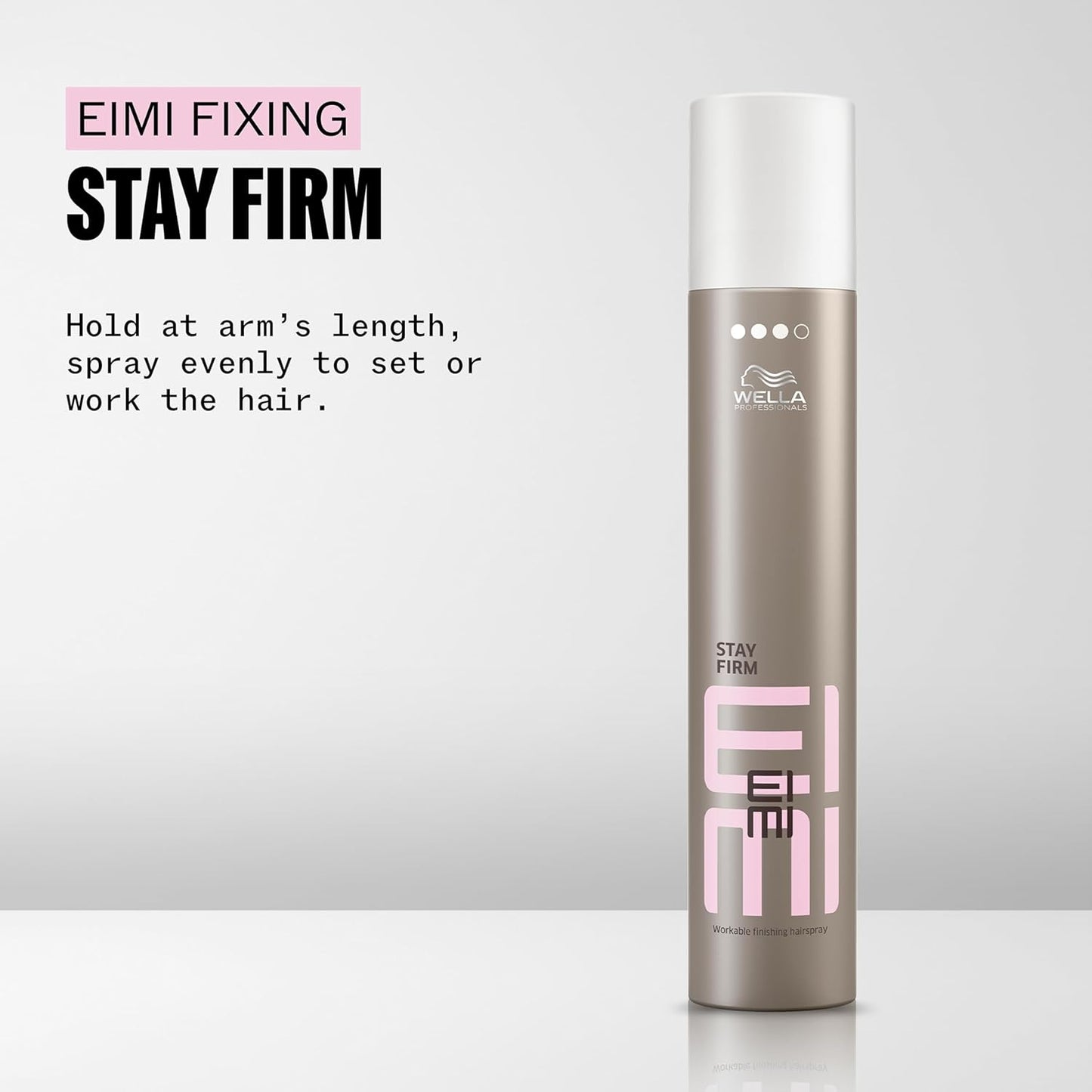 Wella Professionals Eimi Stay Firm – Strong Hold Finishing Spray with Humidity Protection — additional pack view 2
