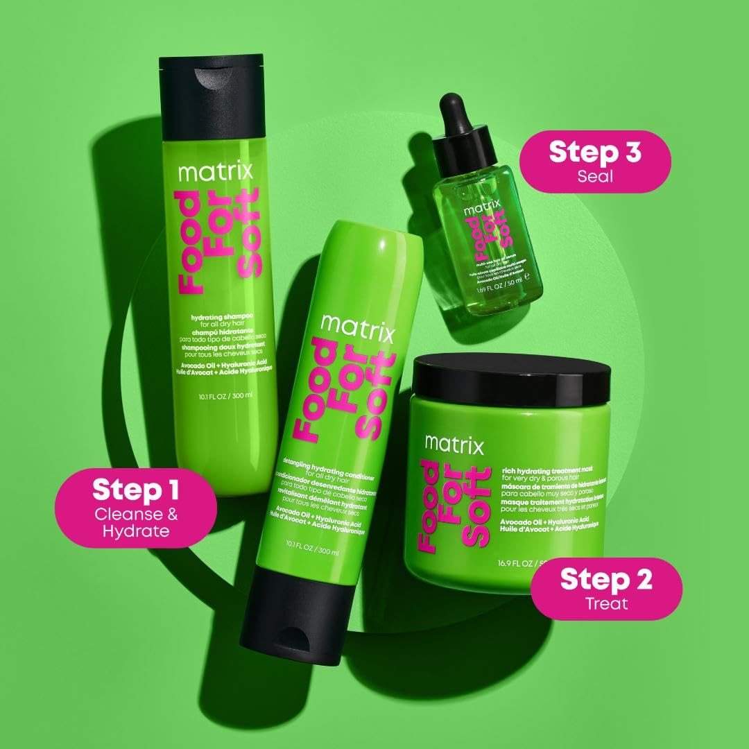 Matrix Food For Soft Detangling Hydrating Conditioner – Deep Moisture & Smoothness for Dry, Brittle Hair