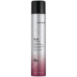 Joico Flip Turn Volumizing Finishing Spray — 300 ml aerosol can, front label, hold level 10+, plain white background