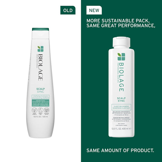 Biolage Scalp Sync Clarifying Shampoo – Deep Cleanse for Oily Scalp & Buildup Removal