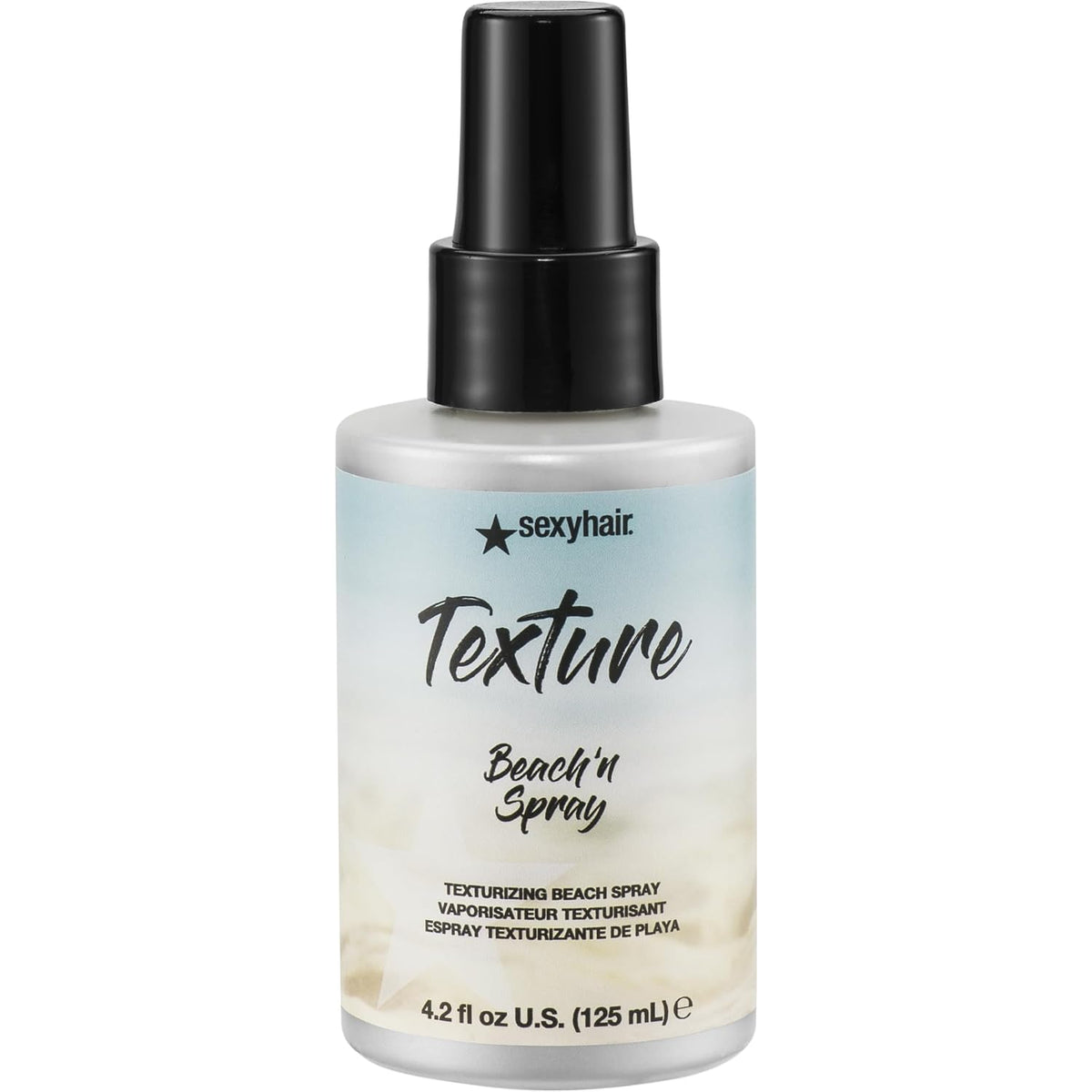 SexyHair Texture Beach'n Spray Texturizing Beach Spray — 4.2 fl oz (125 ml) bottle, front label, plain white background
