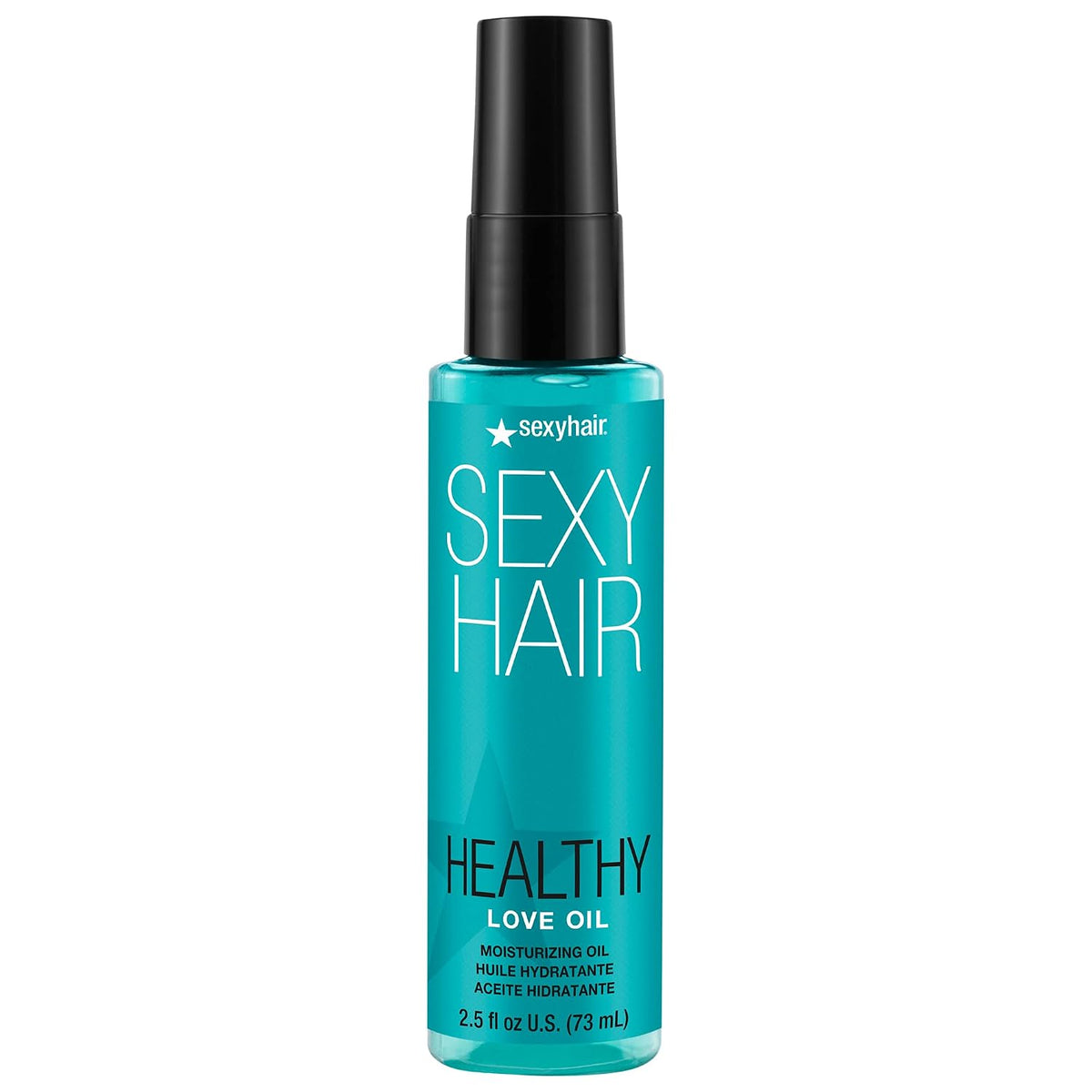 SexyHair Healthy Love Oil Moisturizing Oil — current-livery teal 2.5 fl oz bottle, front label, plain white background