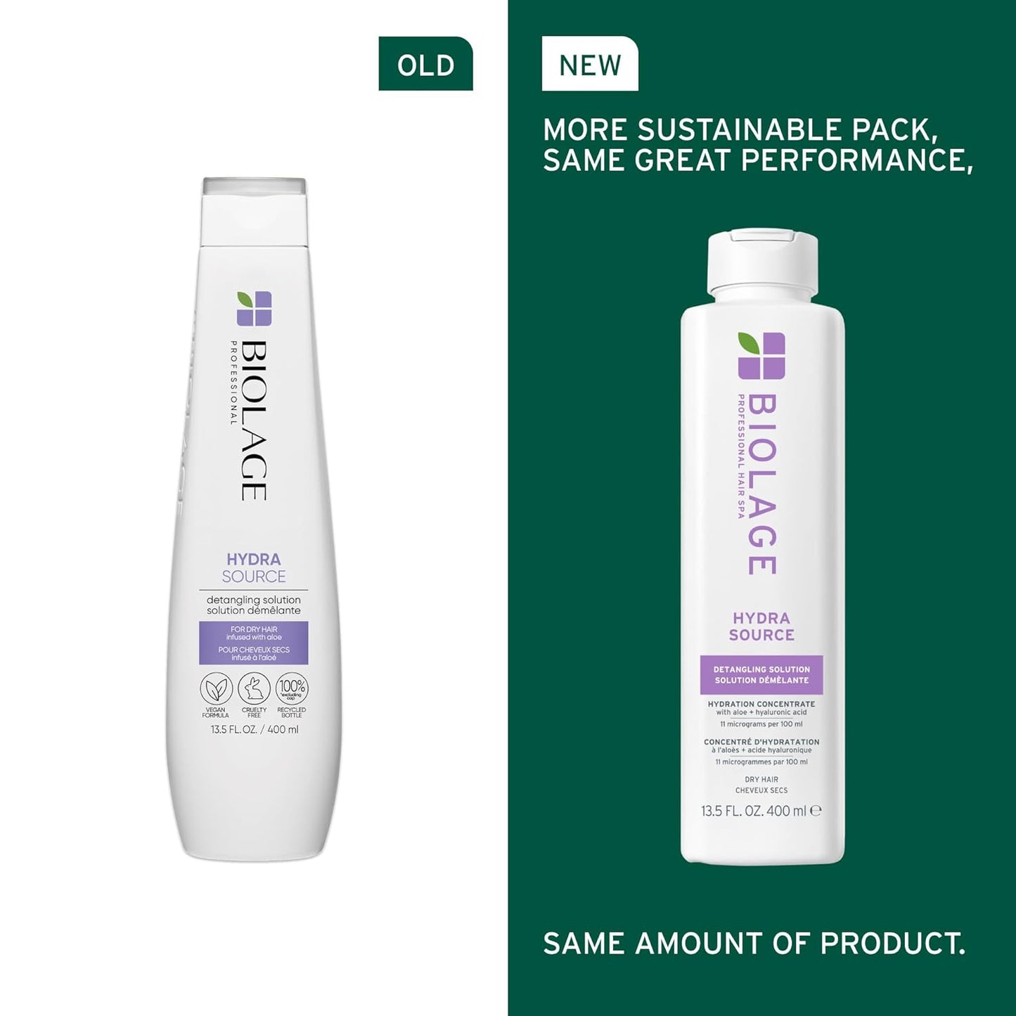 Biolage Hydra Source Detangling Solution for Dry Hair, Paraben-Free