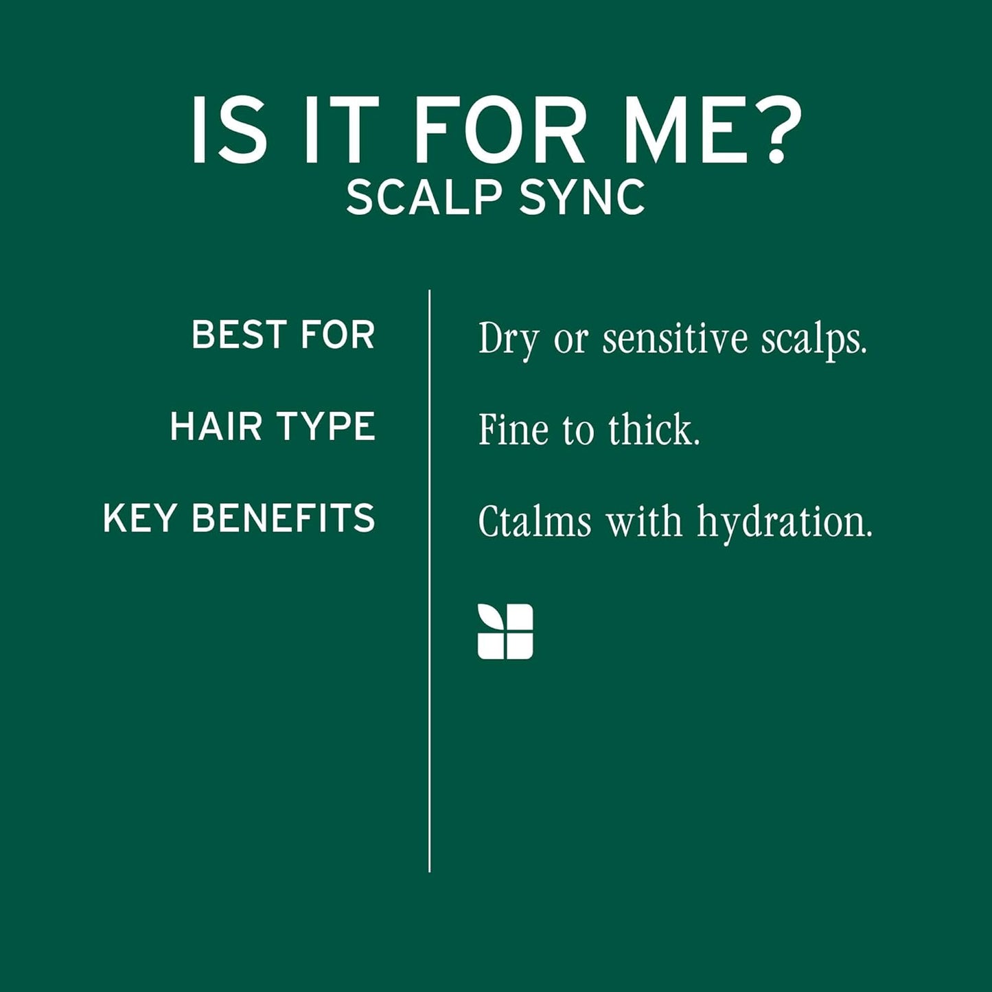 Biolage Scalp Sync Calming Shampoo – Soothes Sensitive, Dry Scalps
