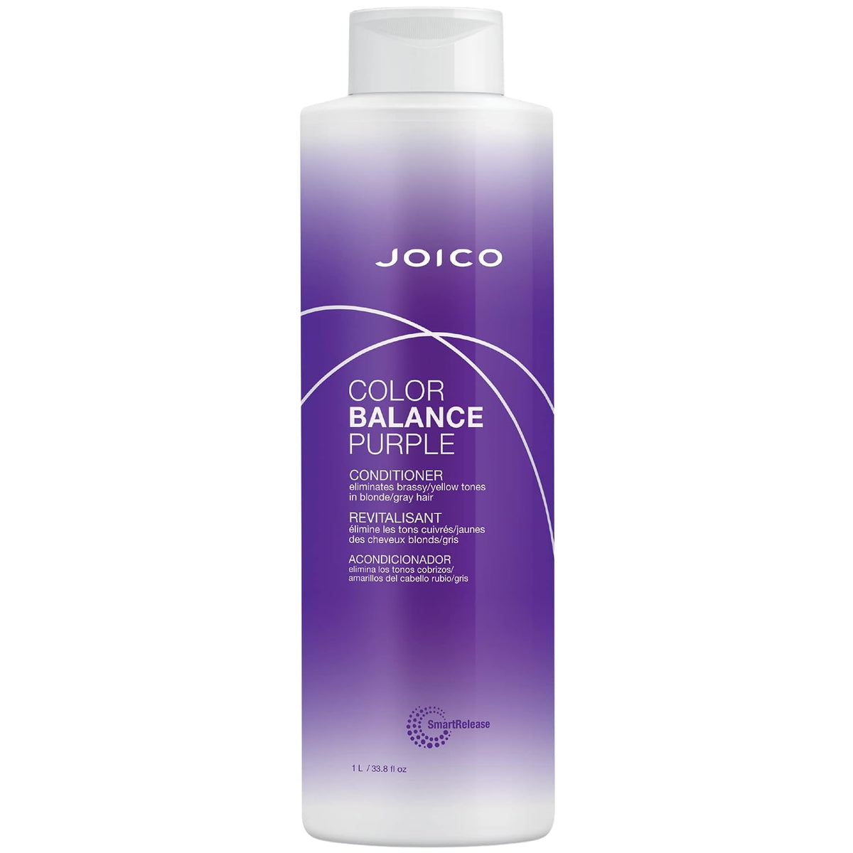Joico Color Balance Purple Conditioner — 1 L purple conditioner bottle, front label, plain white background