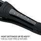 Heat settings up to 410°F on the Hot Tools Black Gold adjustable multi-waver