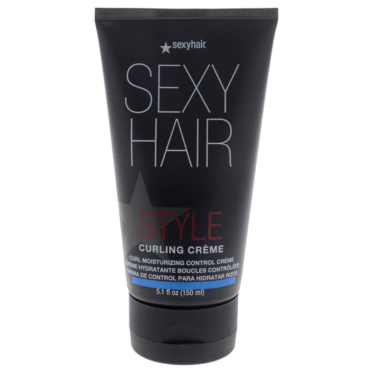 SexyHair Style Curling Creme Curl Moisturizing Control Creme — black 5.1 fl oz (150 ml) tube, front label, plain white background