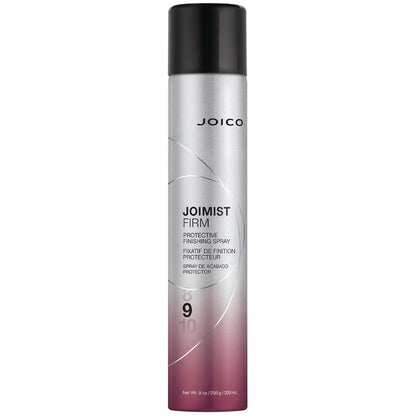 Joico JoiMist Firm Finishing Spray — 300 ml aerosol can, front label, hold level 9, plain white background