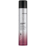 Joico JoiMist Firm Finishing Spray — 300 ml aerosol can, front label, hold level 9, plain white background