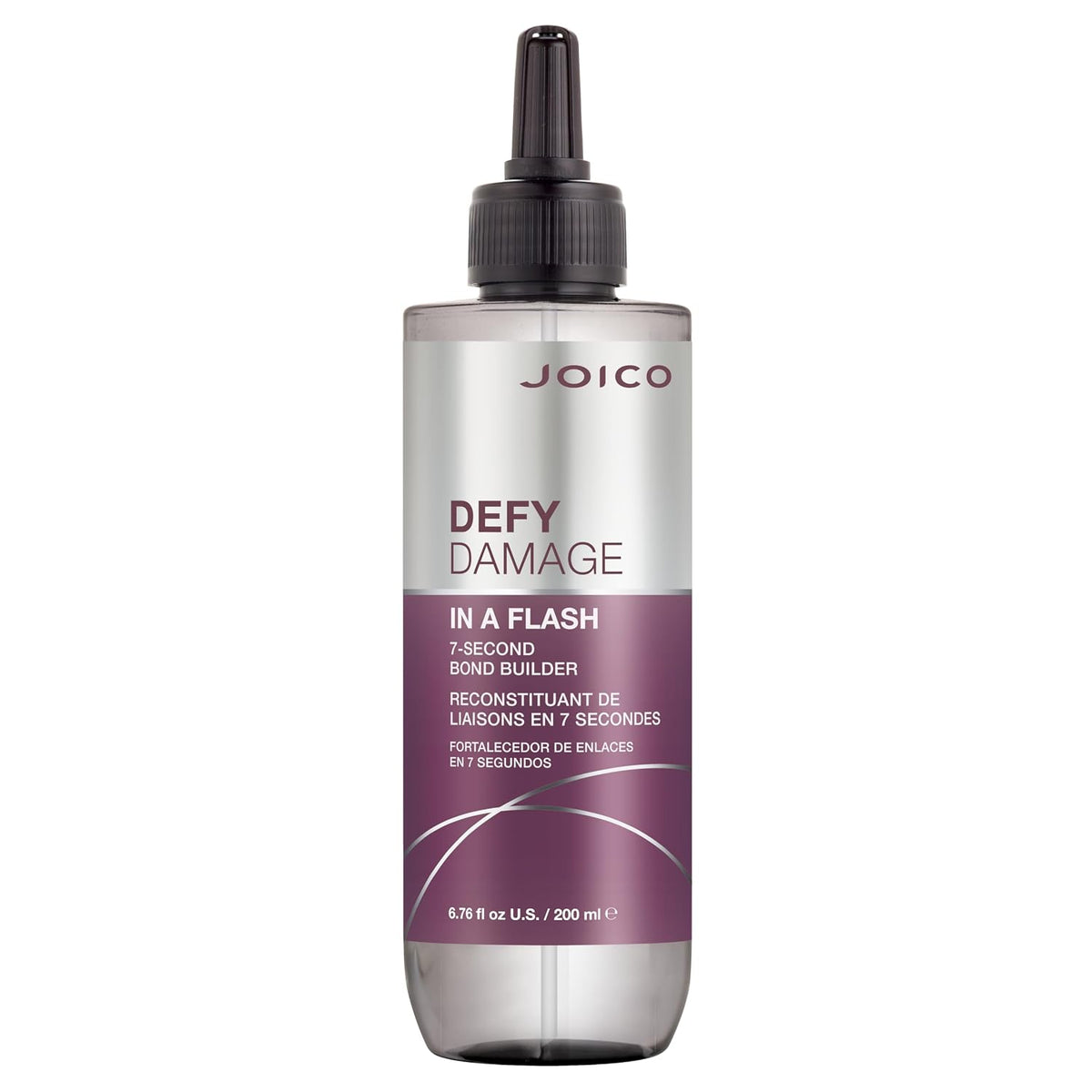 Joico Defy Damage In a Flash — single 200 ml 7-second bond builder bottle, front label, plain white background