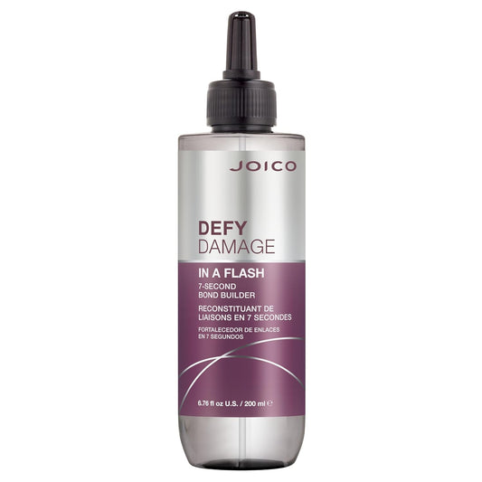 Joico Defy Damage In a Flash — single 200 ml 7-second bond builder bottle, front label, plain white background