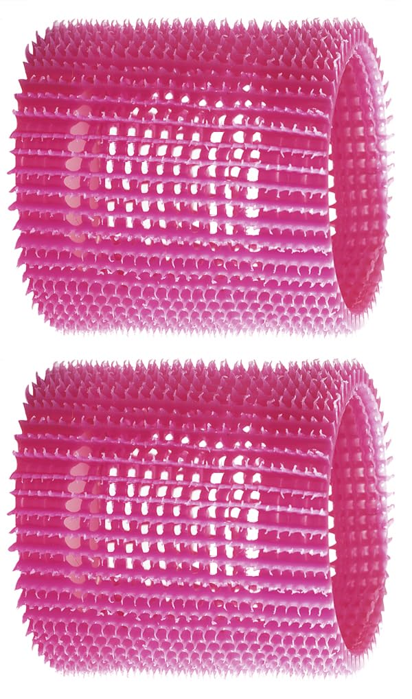 Jet Set EZ Grip 2 1/2 in pink self-gripping curlers 15116 — the pair