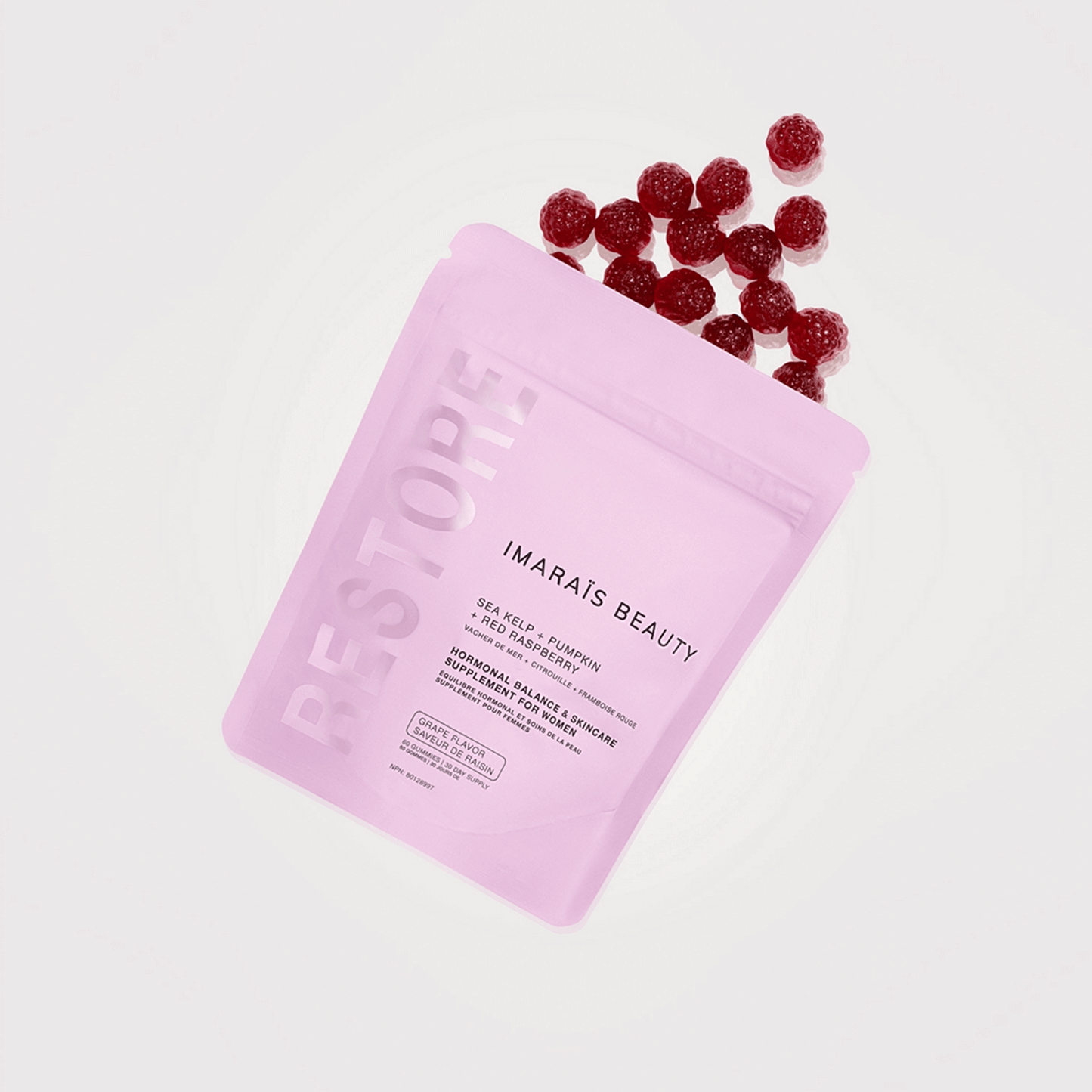 Suppléments de beauté Soutien hormonal féminin RESTORE Raisin