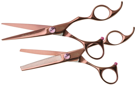 Olivia Garden SilkCut Shear & Thinner Case Deal — 6.5" / Right-handed, plain white background
