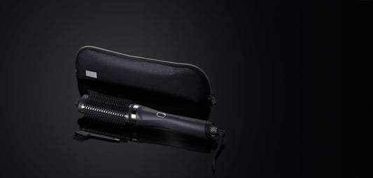 GHD – Duet Blowdry 2-in-1 Hair Dryer Brush – Black — black brush with its storage case