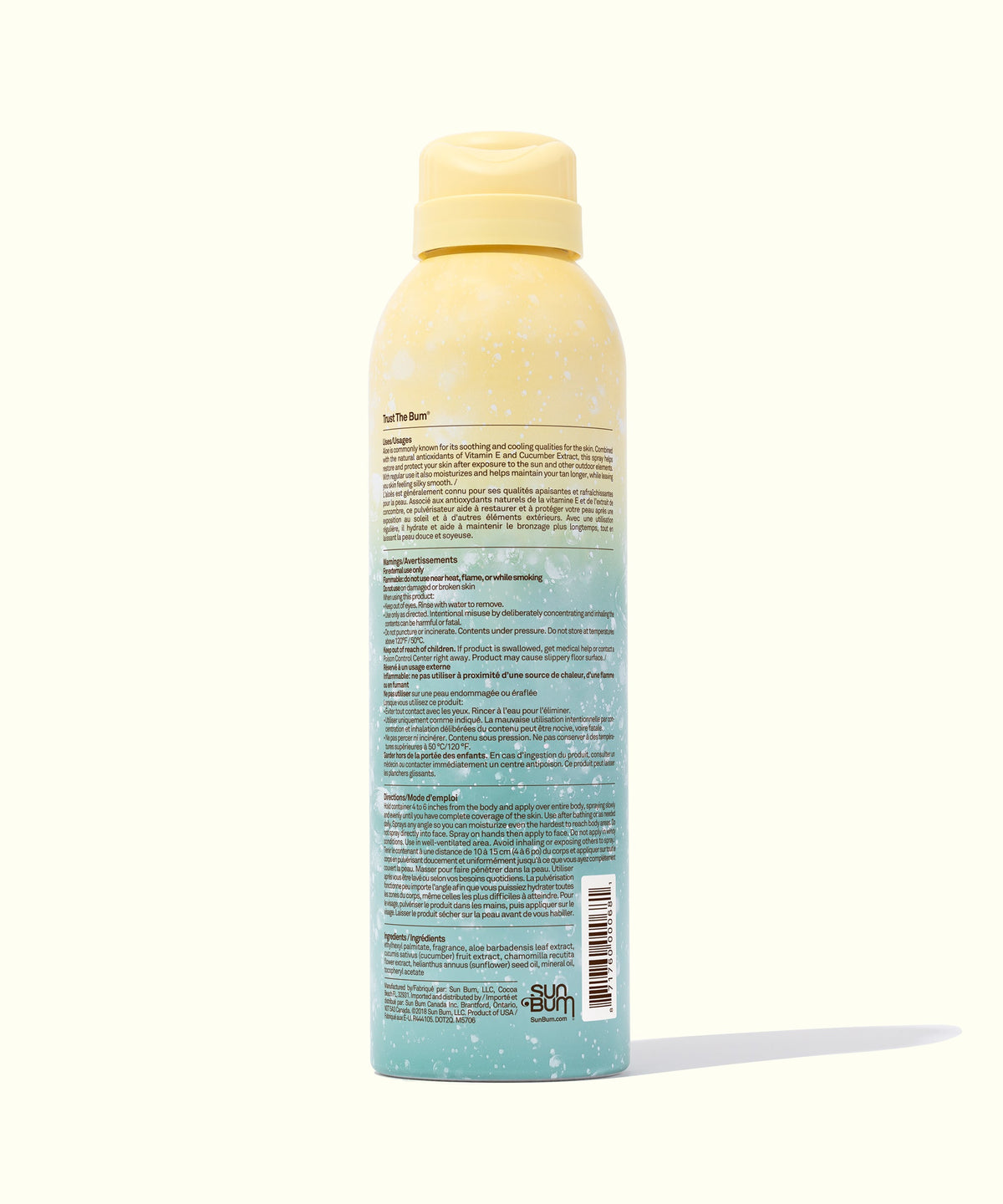 Sun Bum Cool Down After-Sun Spray with Aloe & Vitamin E 177ml — Canadian manufacturer 5