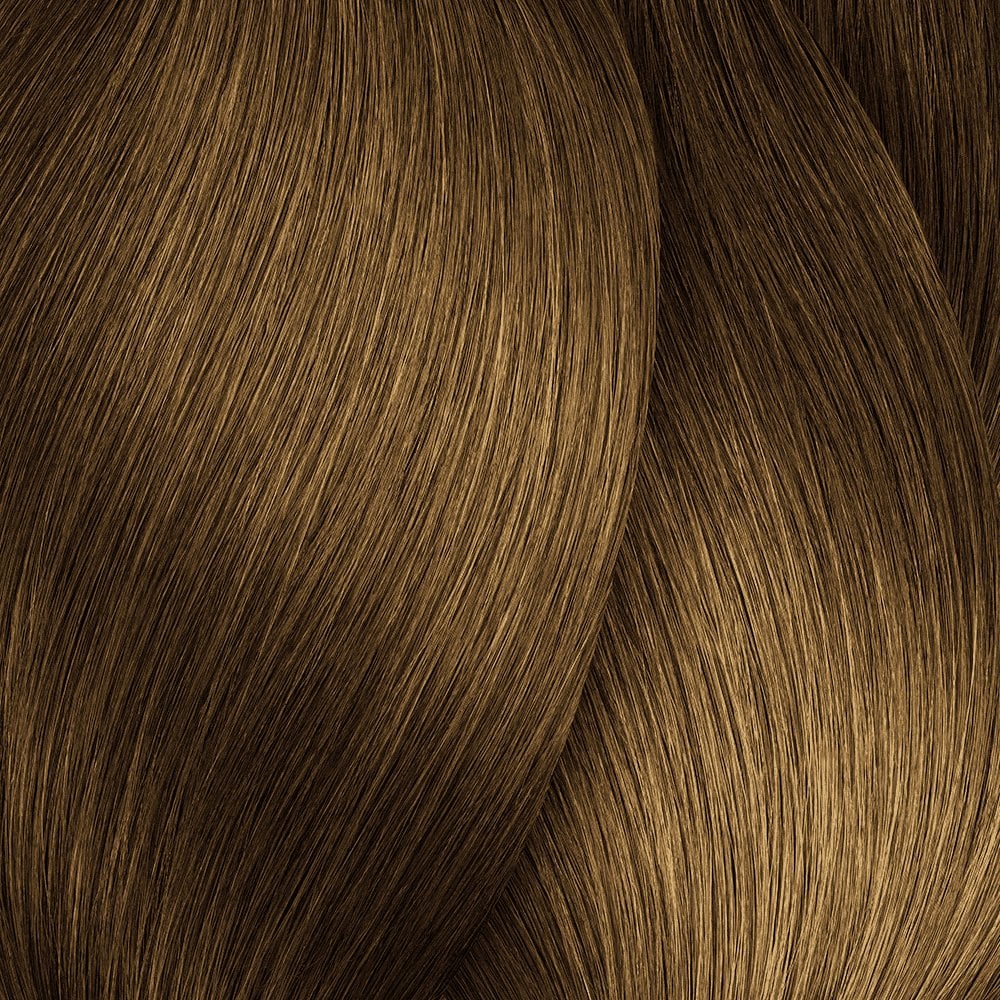 L'Oréal Professionnel INOA Ammonia-Free Permanent Colour shade 7.3 Medium Blonde (Gold Fundamentals) — hair colour swatch