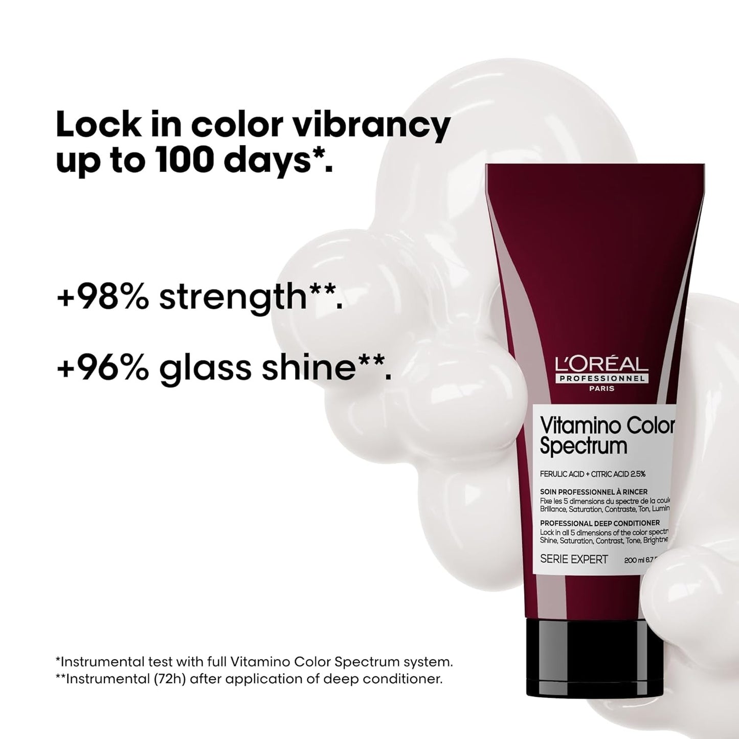 L’Oréal Professionnel Vitamino Color Spectrum Trio – Complete Radiance Routine for Color-Treated Hair (Shampoo + Conditioner + Mask)
