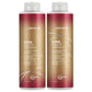 Joico K-PAK Color Therapy Shampoo & Conditioner Duo — two 1 L bottles side by side — shampoo and conditioner back-bar duo, plain white background
