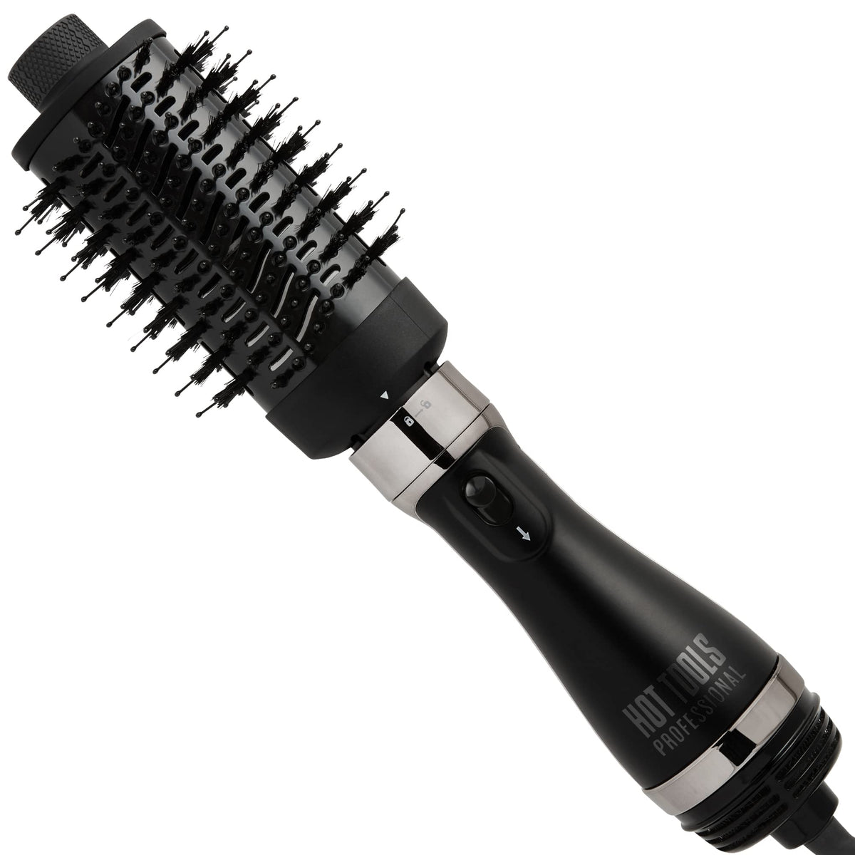 Hot Tools Black Gold One-Step Detachable Blowout — full tool, opposite angle