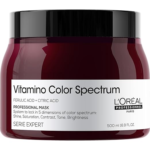 L’Oréal Professionnel Vitamino Color Spectrum Duo – Radiance-Boosting Shampoo & Nourishing Mask Set (300ml + 500ml)
