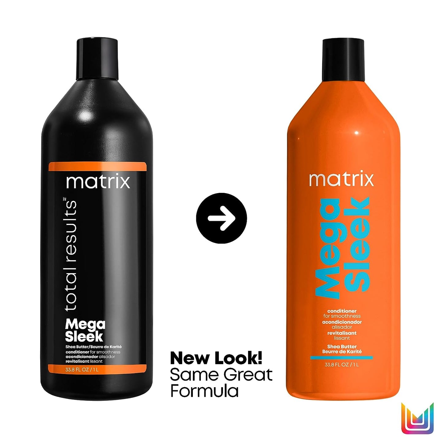 Matrix Total Results Mega Sleek Conditioner – Anti-Frizz, Smoothing, and Hydrating Formula with Shea Butter