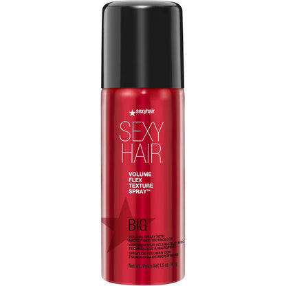 SexyHair Big Volume Flex Texture Spray — 1.5 oz (42 g) travel can, front label, plain white background