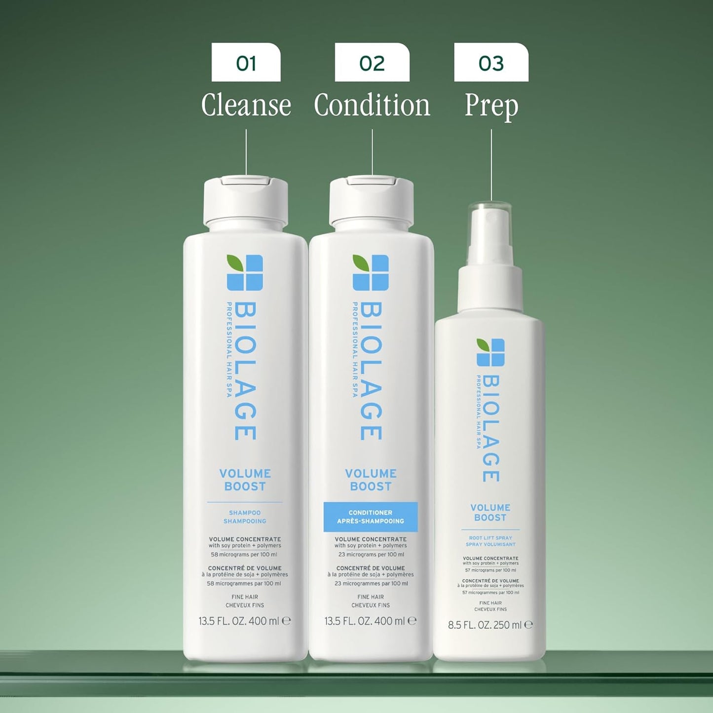 Biolage VolumeBoost Shampoo & Conditioner – Lightweight Volume for Fine Hair, Vegan, Paraben-Free