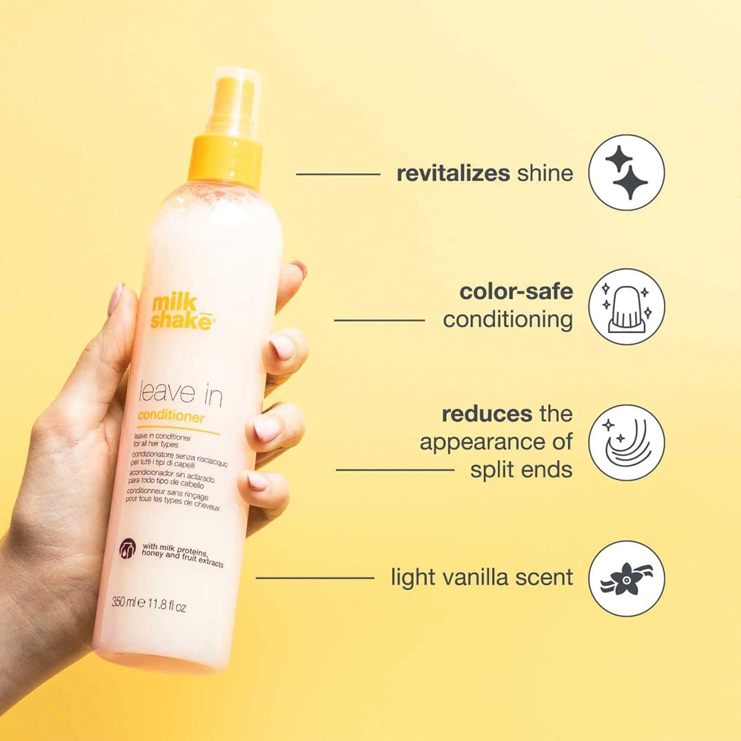 Leave-in care for an extra shiny effect