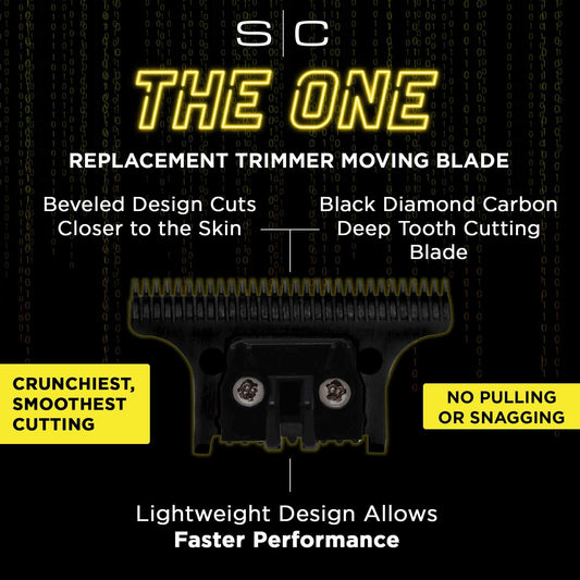 Gamma+ Gold Titanium X-Pro Wide Trimmer Blade & Black DLC "The One"  Cutter – Professional