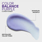 Joico Color Balance Purple Conditioner — violet conditioner texture swatch — neutralizes yellow tones, detangles instantly
