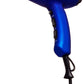 Hot Tools Radiant Blue Turbo Ionic Dryer — blue professional salon hair dryer, side view, plain white background