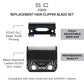 StyleCraft Black DLC Echo Clipper Blade & Echo Deep Tooth Cutter – Professional
