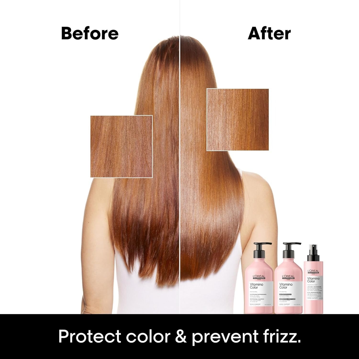 L’Oréal Professionnel Vitamino Color 10-in-1 Multi-Benefit Spray – Leave-In Protection for Color-Treated Hair (190ml)