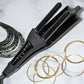 Hot Tools Black Gold adjustable multi-waver, barrels closed