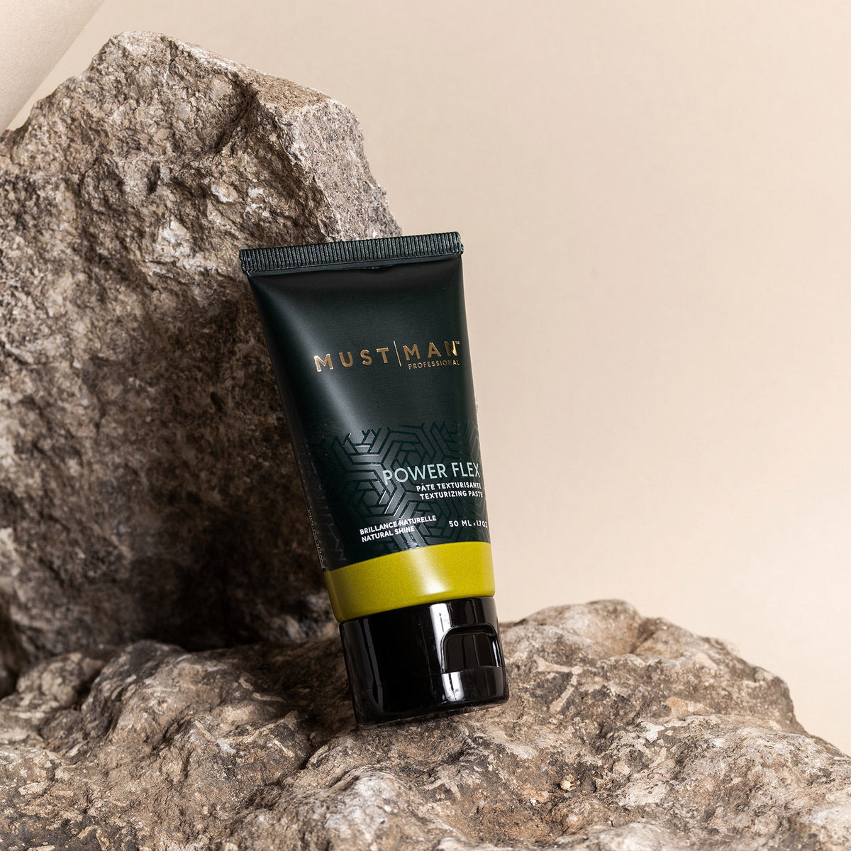 Must Man Professional Power Flex Texturizing Paste — 50 ml tube, angled secondary shot