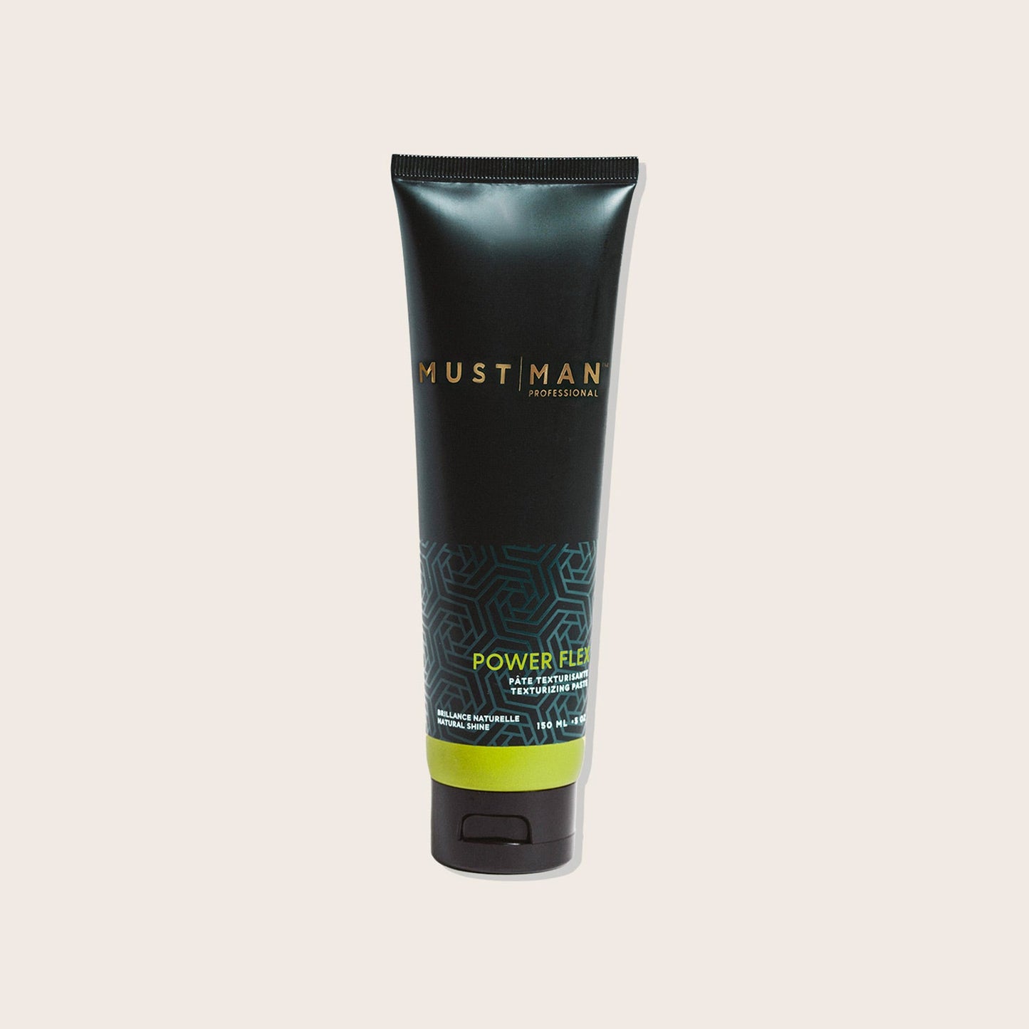 Must Man Professional Power Flex Texturizing Paste — 150 ml tube, front label, plain off-white background