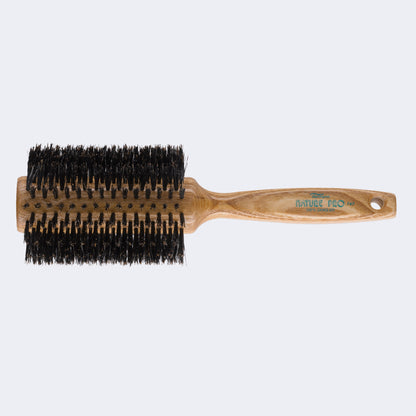 Dannyco Nature Pro Oakwood Round Brush – Natural Boar / Brosse ronde Dannyco Nature Pro en chêne – soies naturelles de sanglier