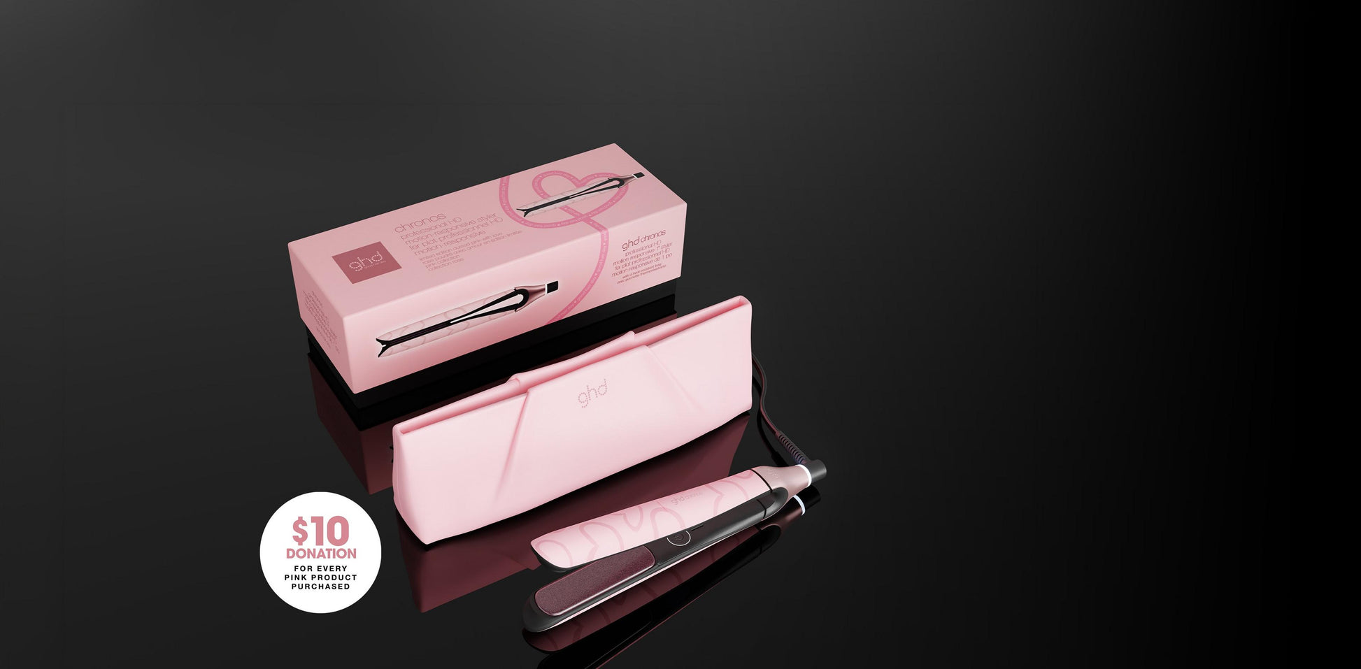 GHD – Chronos 1 in Hair Straightener – Dusted Pink