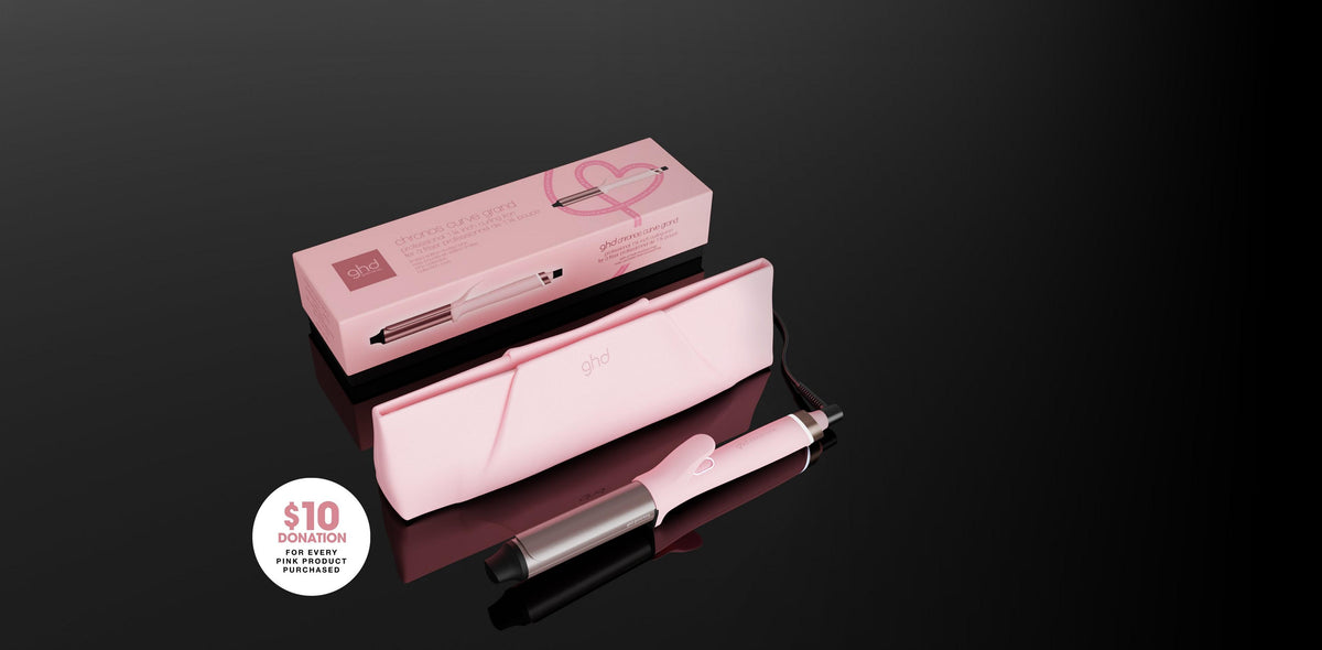 GHD – Chronos Curve Grand Curling Iron – Dusted Pink