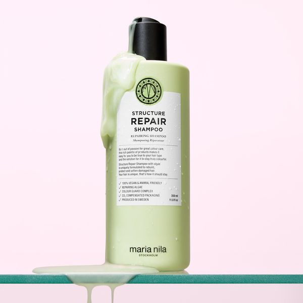 Maria Nila Structure Repair Shampoo – Algae Extract for Damaged, Dry Hair