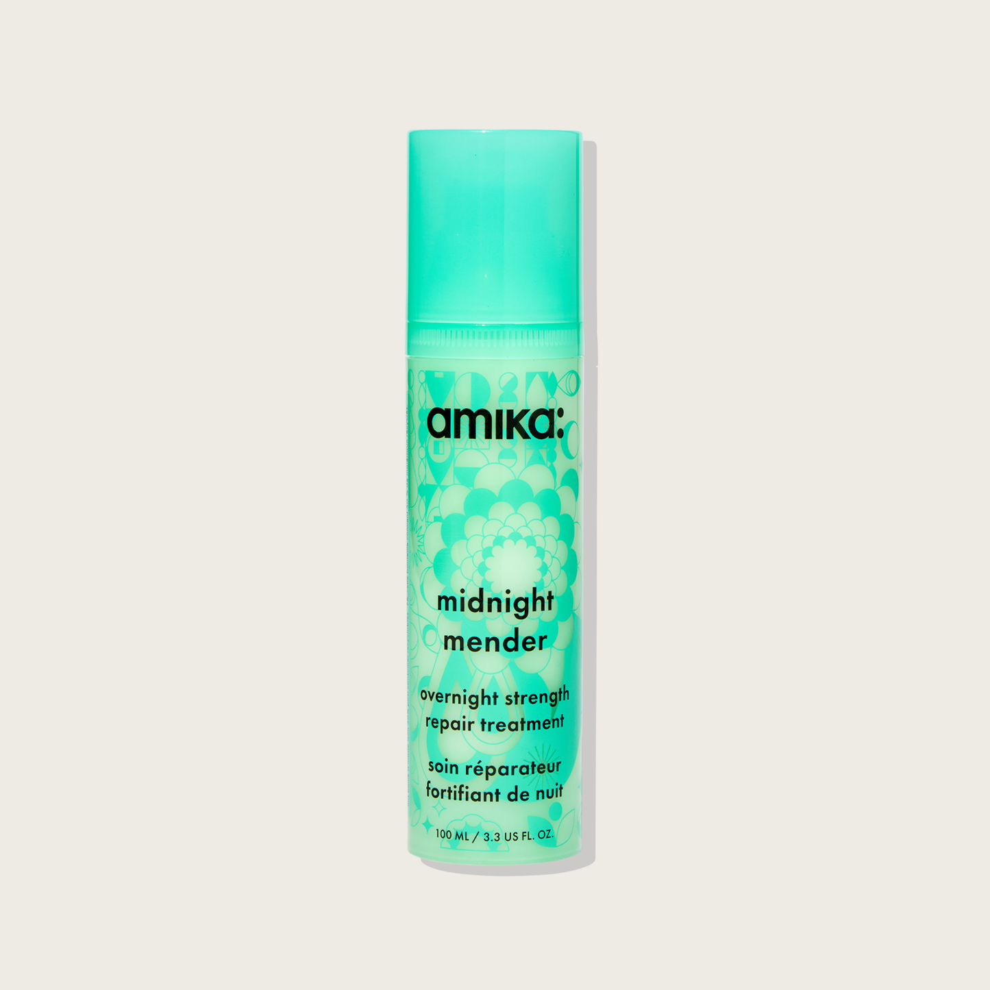 Amika Midnight Mender Overnight Strength Repair Treatment Mask 100ml – Wake Up to 9x Stronger Hair