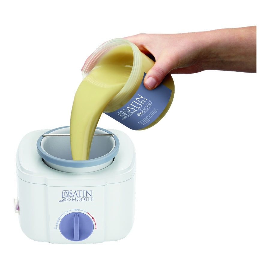 Metal WAX CAN — styled in-use shot