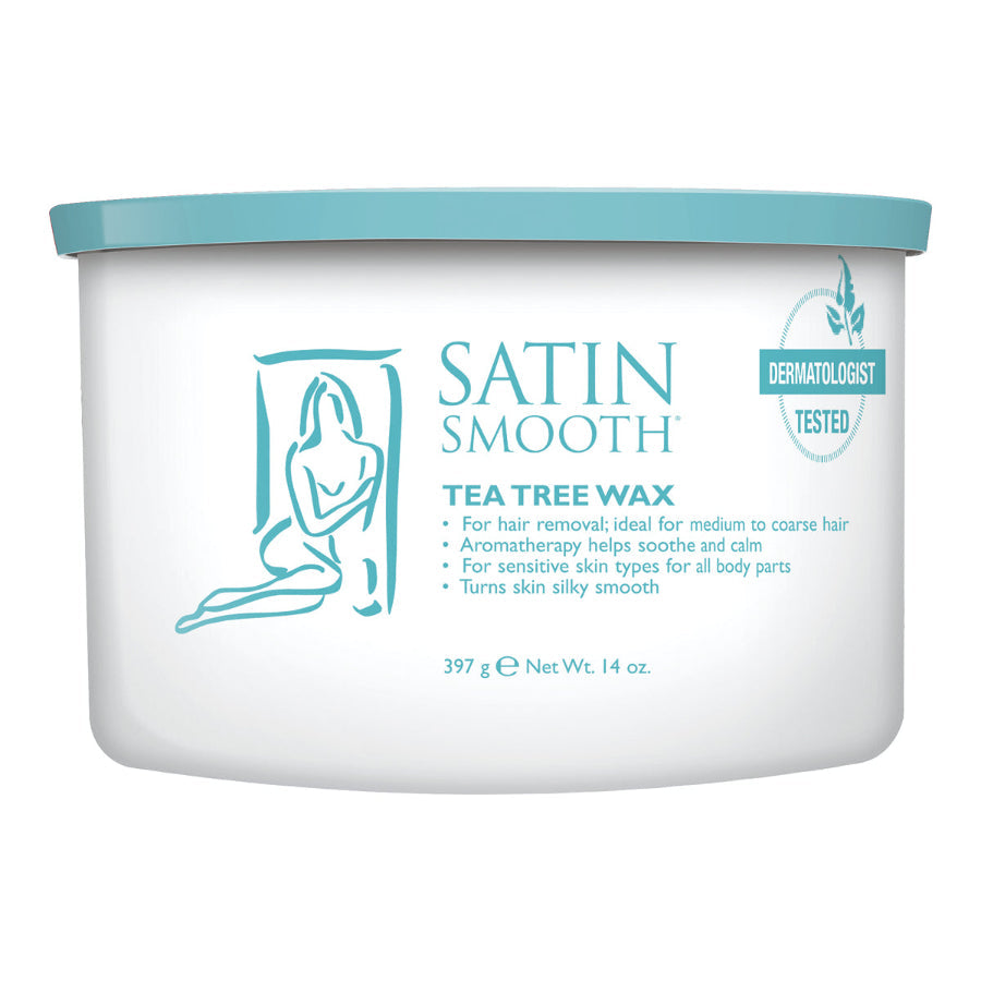 Satin Smooth Wax - Tea Tree — front of pack on plain white